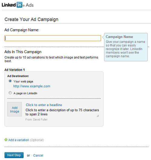 Social Advertising - LinkedIN